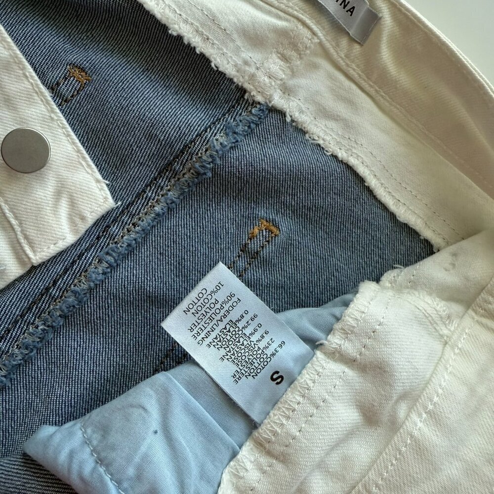 Lumina Italian High Waist , Wide Leg Italian Designer Jeans Size small 26 NWT - Picture 8 of 12